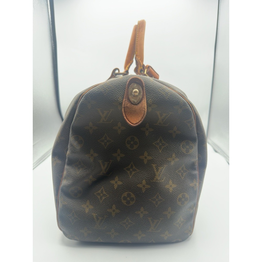 Louis Vuitton Keepall 45 Monogram Canvas Brown Travel Bag Vintage Duffle - Picture 4 of 16